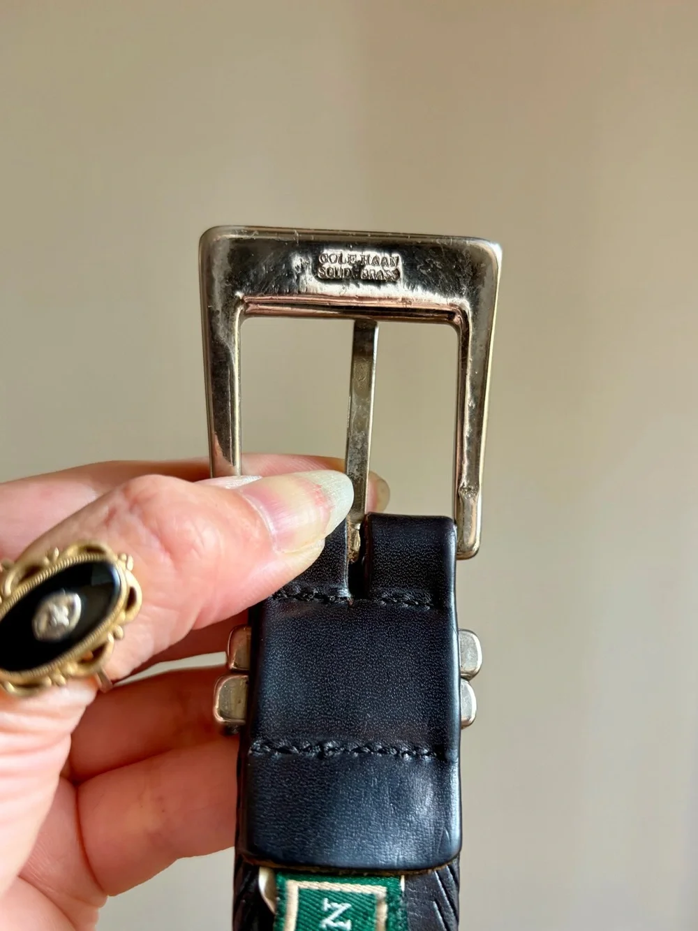 VTG Cole Haan Black Leather Belt